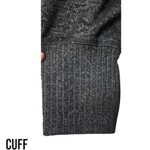  JOAN VASS NEW YORK Plus Size Black Ribbed Cardigan With Deep Pockets 1X - Picture 5 of 12